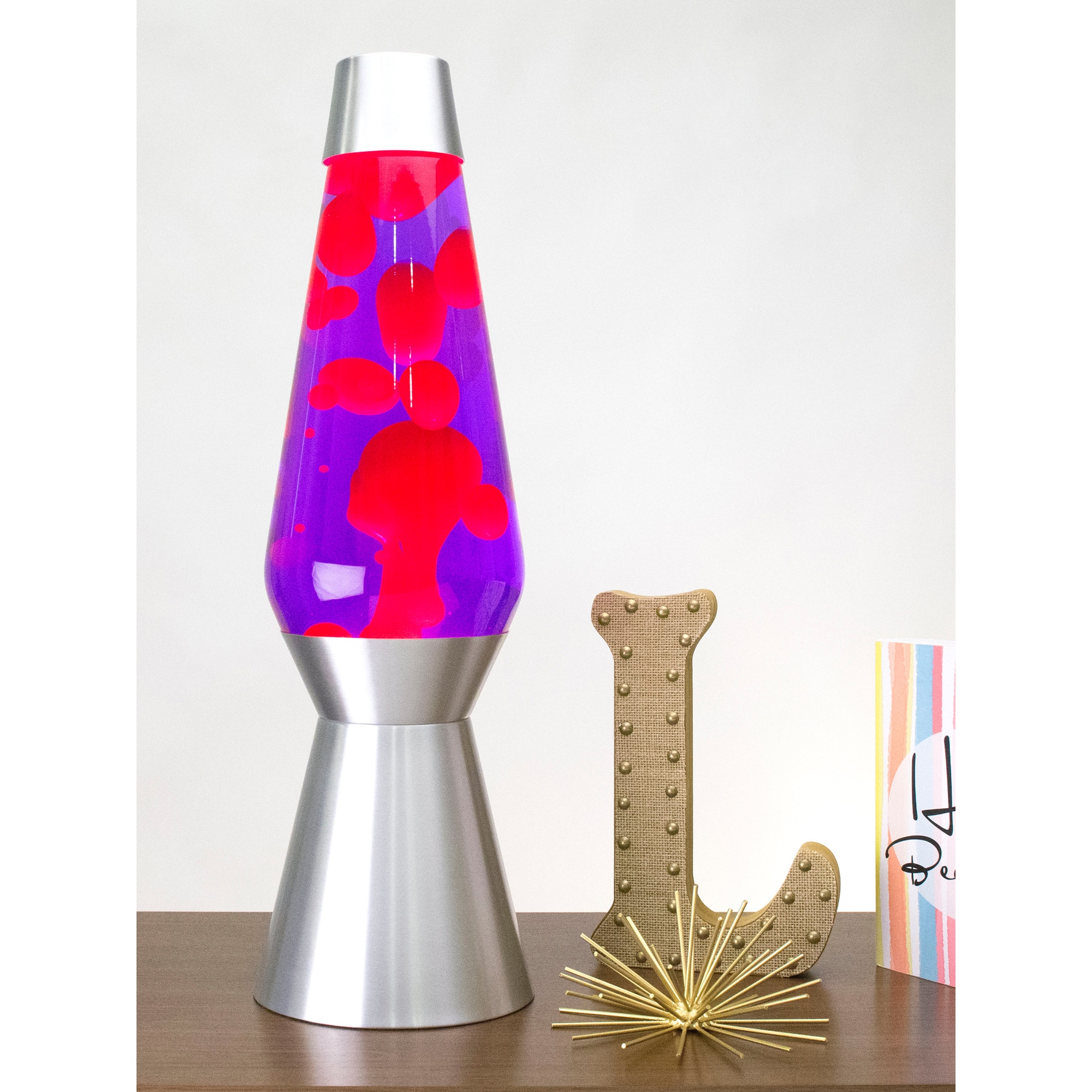 27" Lava Lamp Grande – Pink/Purple/Silver - Image 2