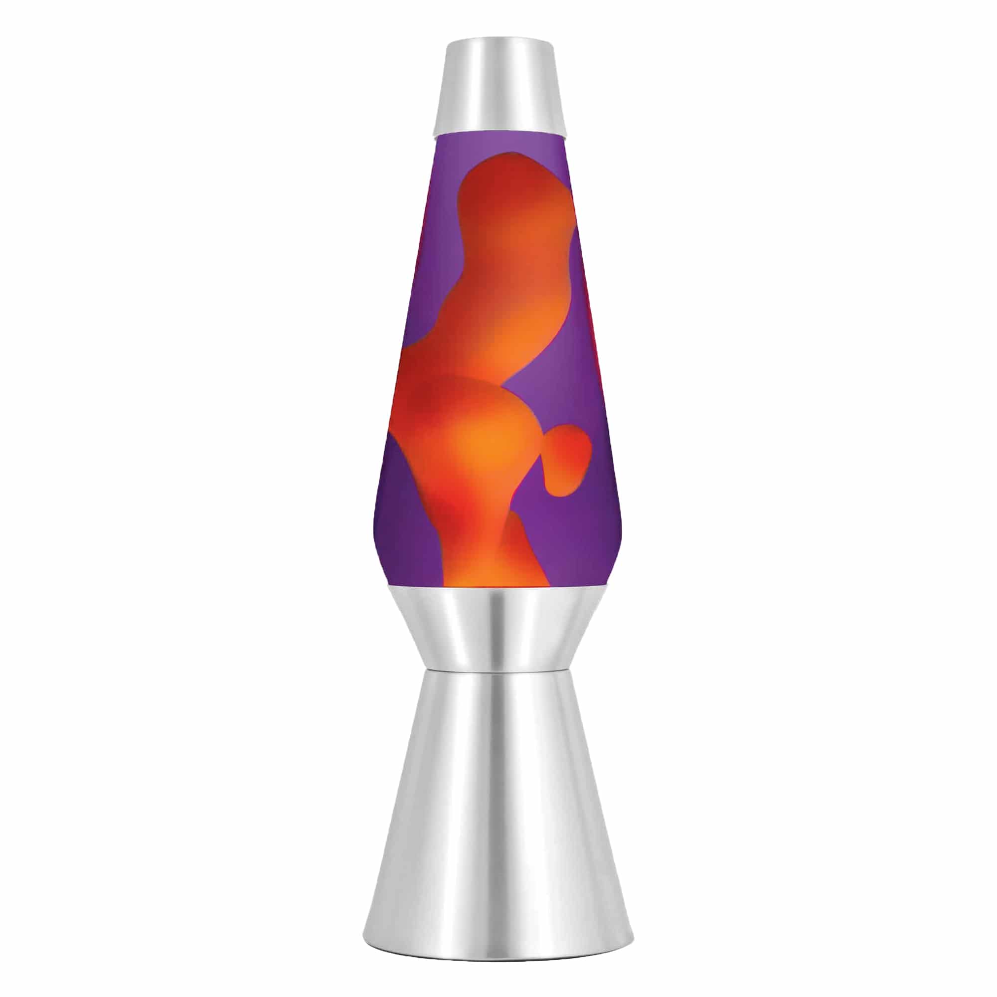 27" Lava Lamp Grande – Yellow/Purple/Silver