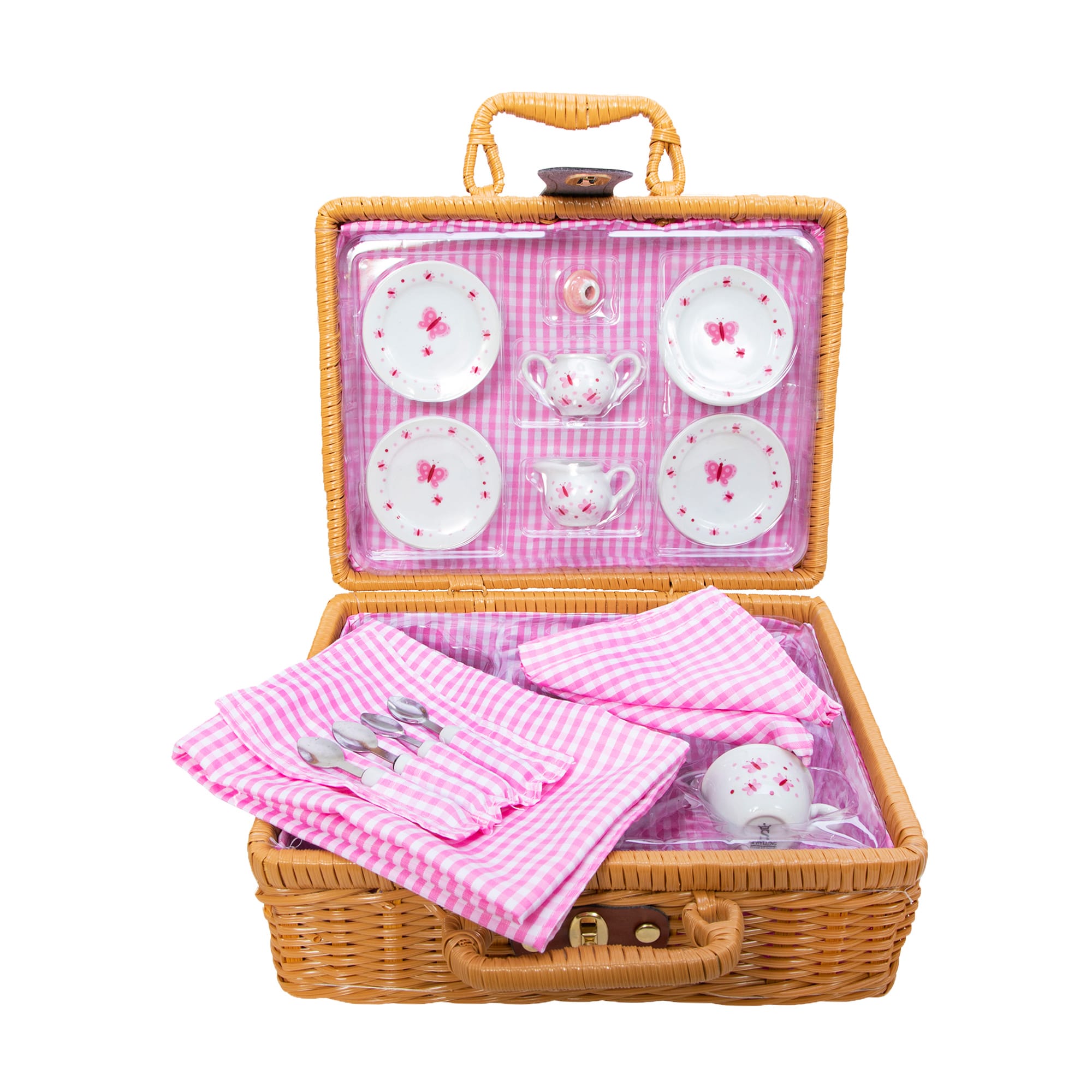 Butterfly Tea Set Basket - Image 2