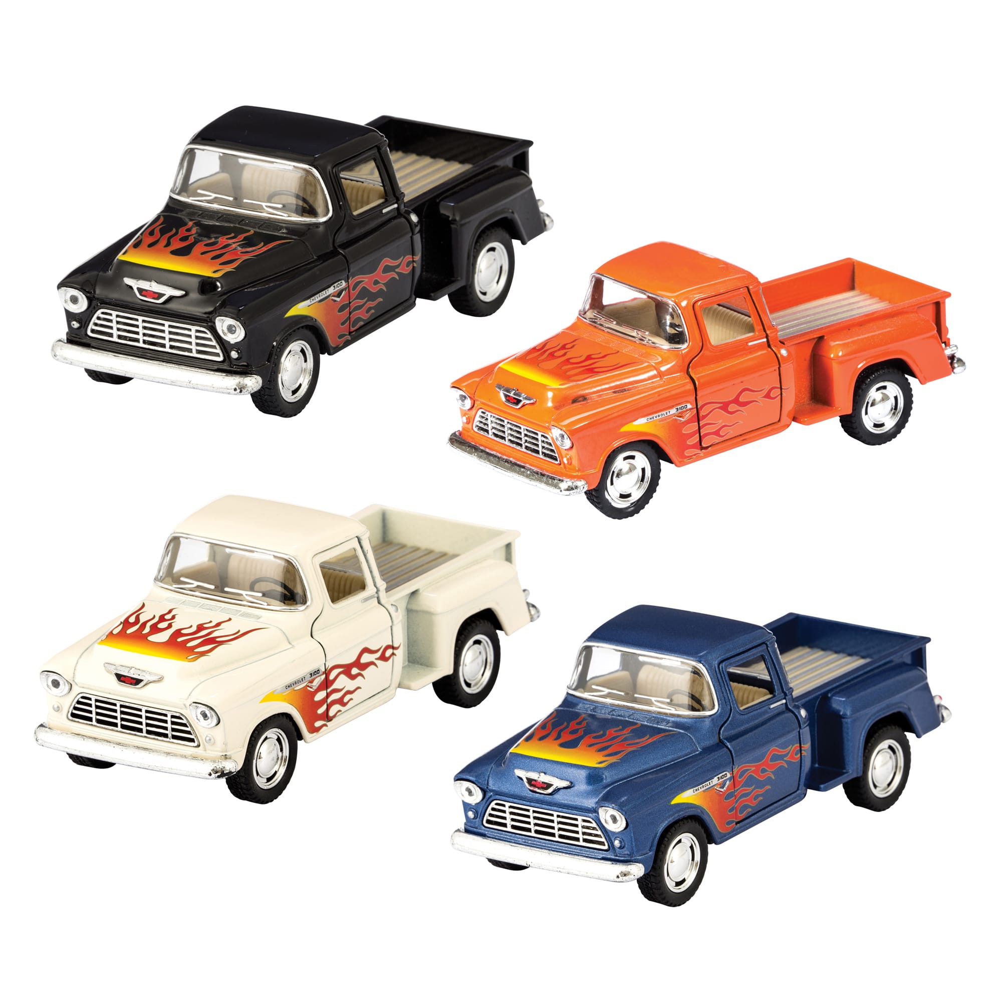 Diecast 55′ Chevy Pickup Flames